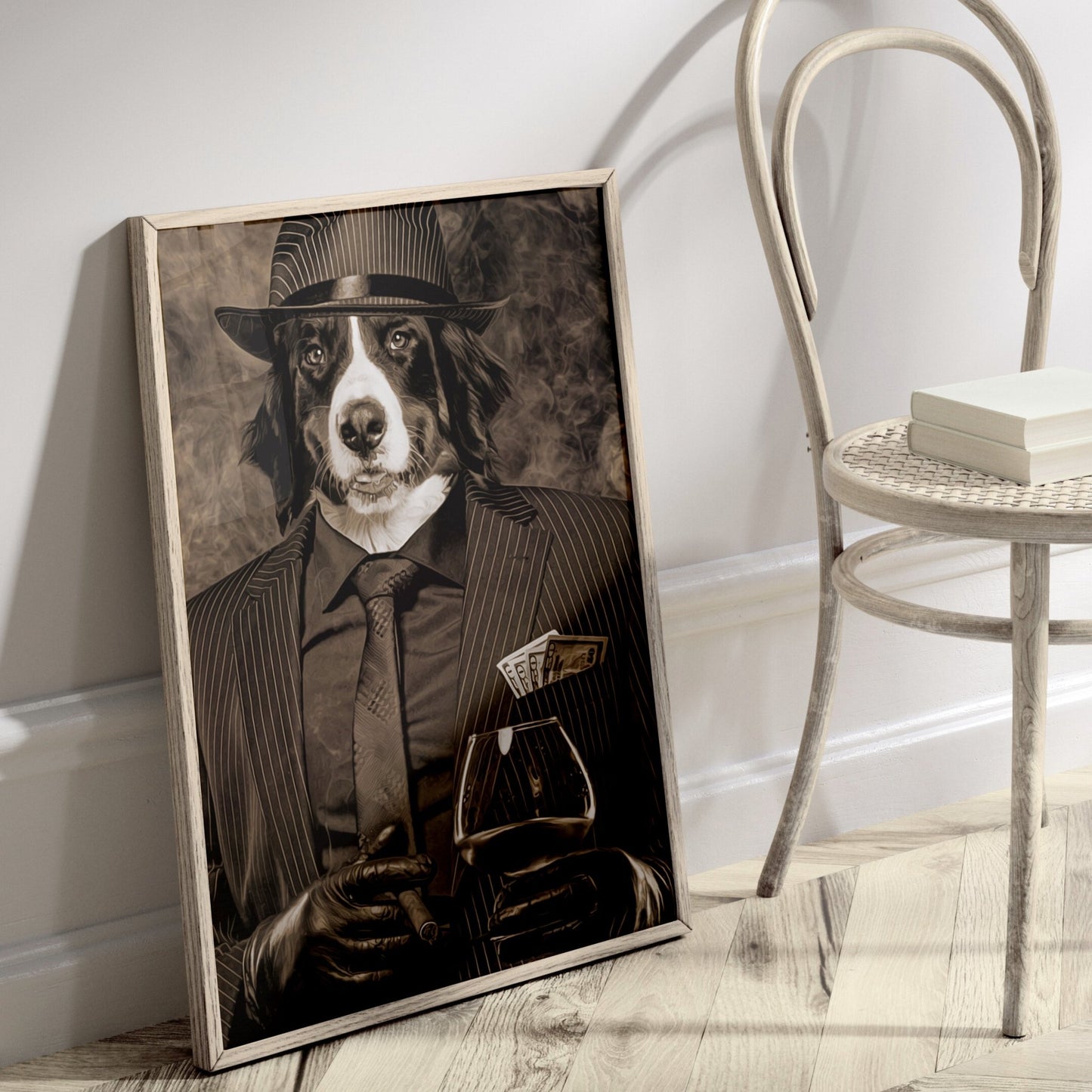 Custom Gangster pet portrait- Laila Shack