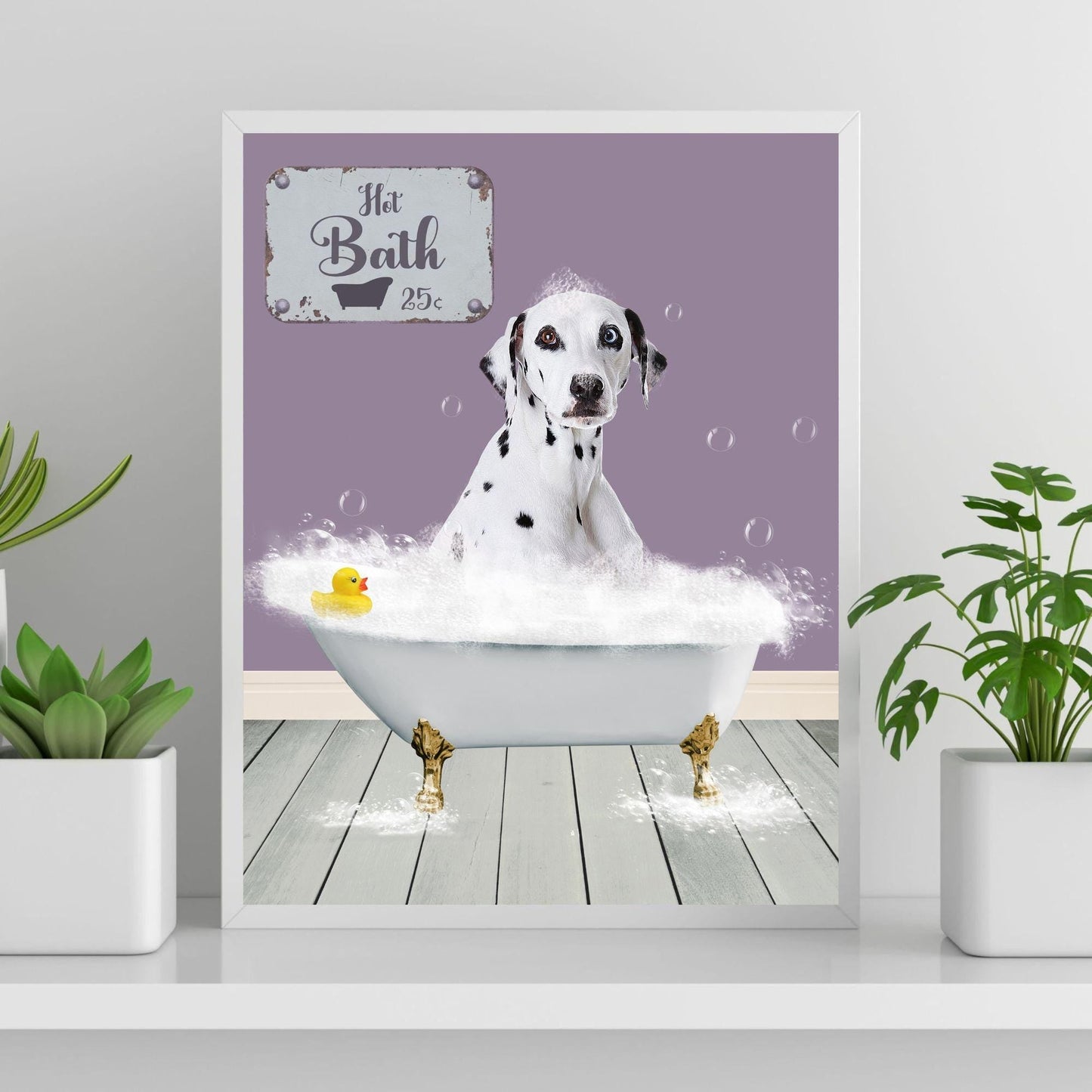 Custom Pet in Bathtub - Laila Shack