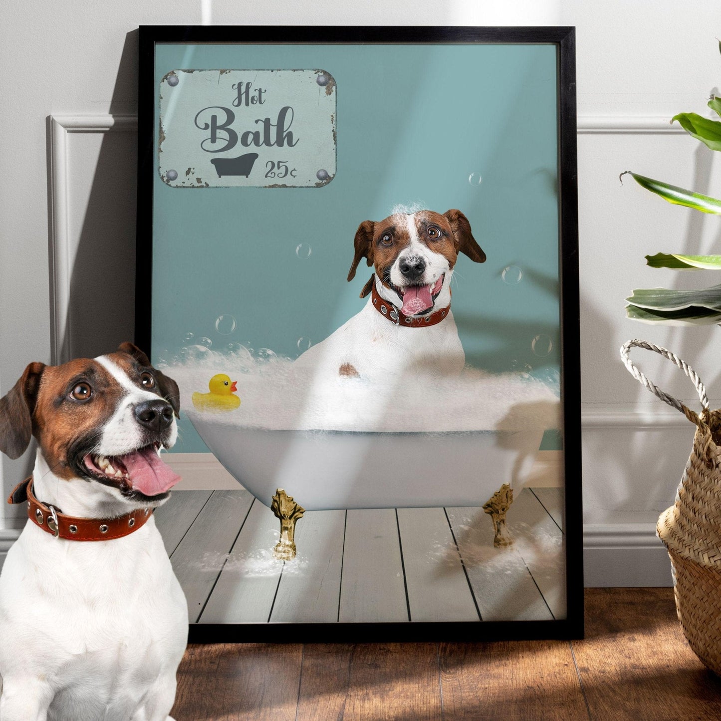 Custom Pet in Bathtub - Laila Shack