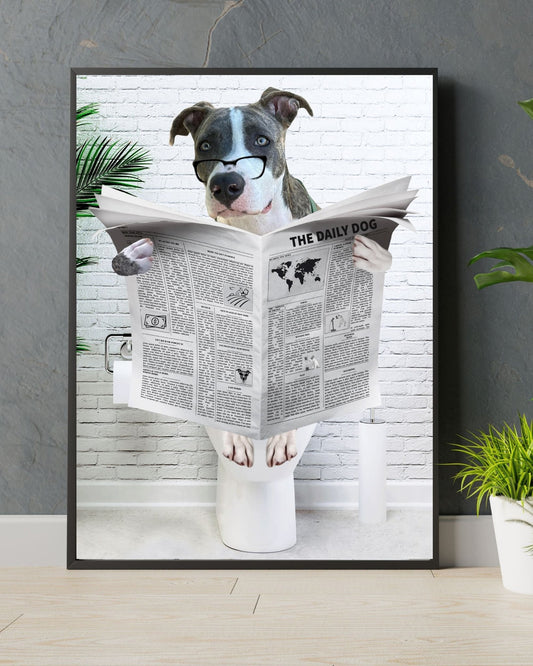 Custom Pet On The Toilet - Laila Shack