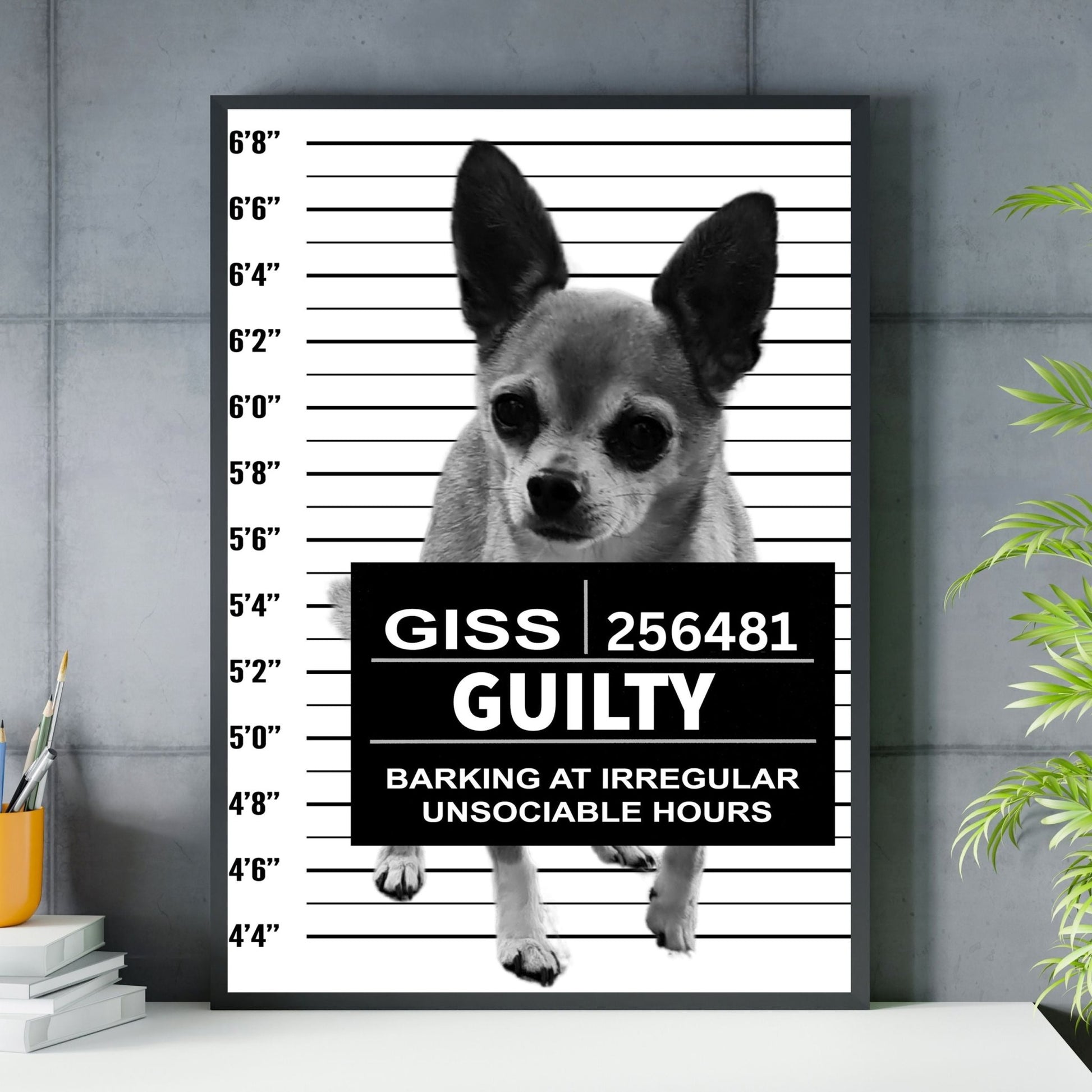 Custom Pet Mugshot - Laila Shack