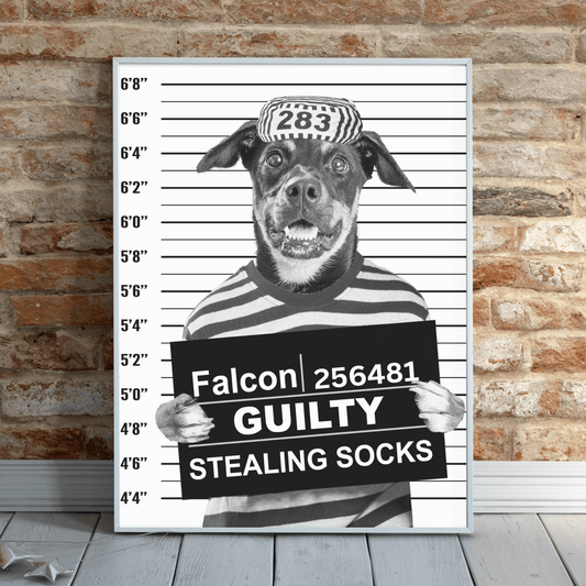 Custom Pet Mugshot Portrait - Laila Shack