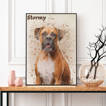 Custom Pet Watercolor Portrait - Laila Shack